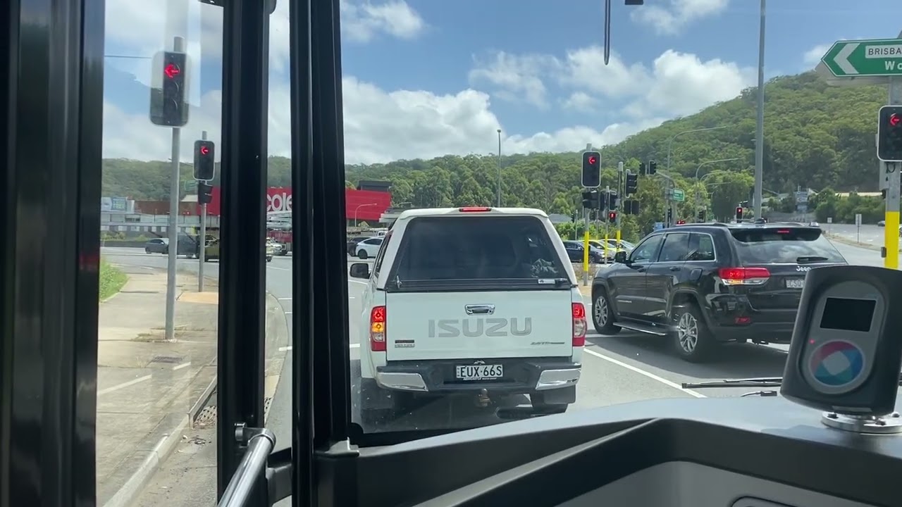 This is a trip from Gosford stand G to point Clare on bus 55 the fleet number is 1217 