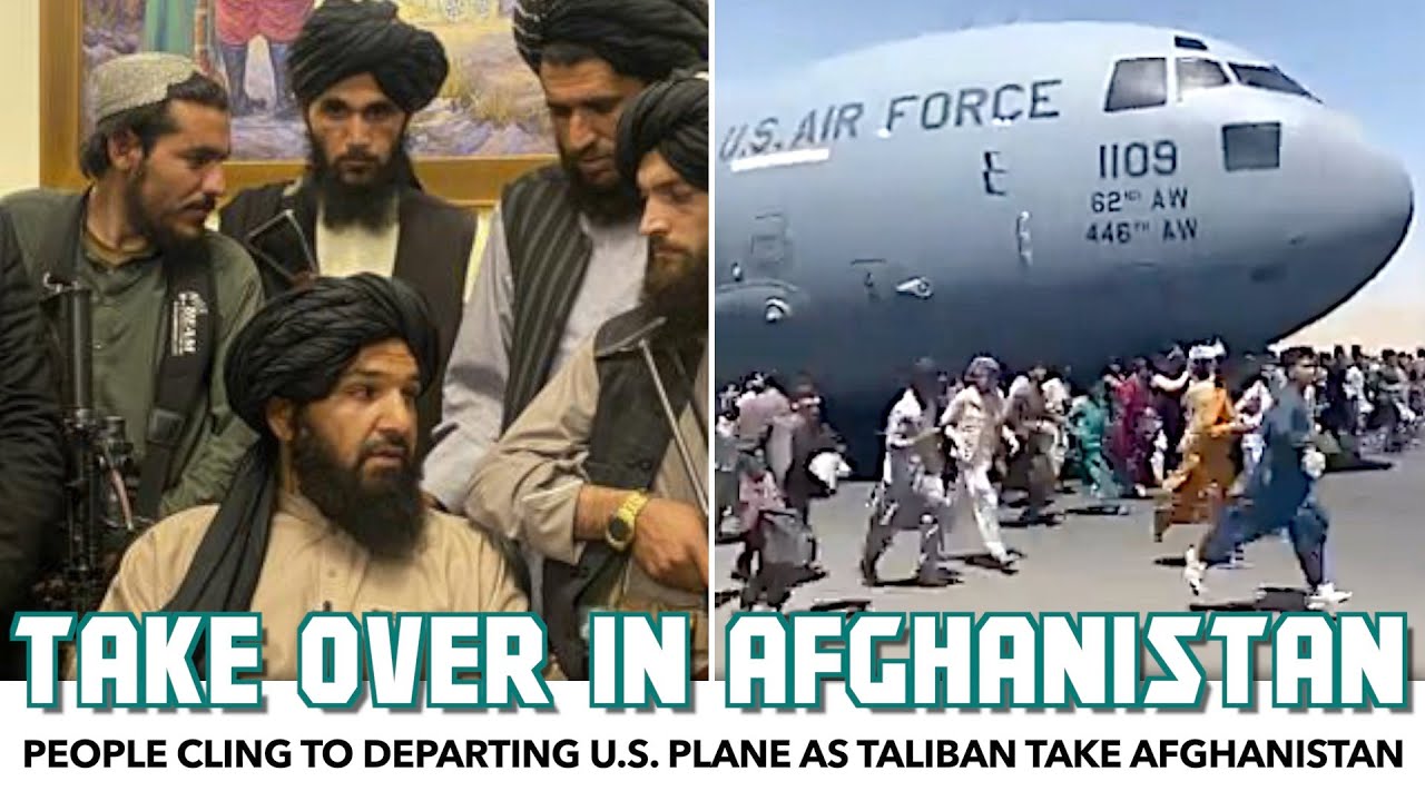 People Cling To Departing U.S. Plane As Taliban Take Afghanistan