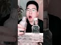 Eating a bottle of water made of ice.🧊🫅 #asmr #ice #eating #mukbang #shorts #icecream #food #viral