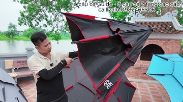 ô câu cá Guide - ô câu cá 2 tầng cao cấp Guide nhiều màu 2m2 và 2m4- Ô Dù Che Nắng Mưa #huandocau