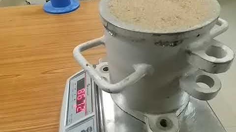 Relative Density Test by Vibrating Table