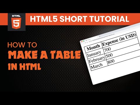 How to make a table in html 2024 | Skill Wave