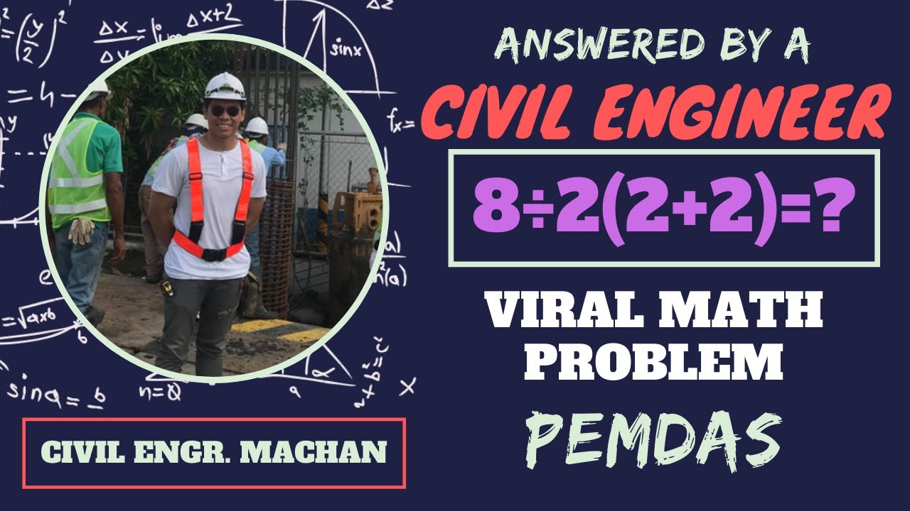 VIRAL MATH PROBLEM 8 2 2 2 ANSWERED BY A CIVIL ENGINEER YouTube