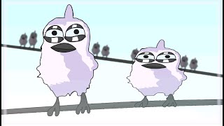 Two Birds On A Wire Animated