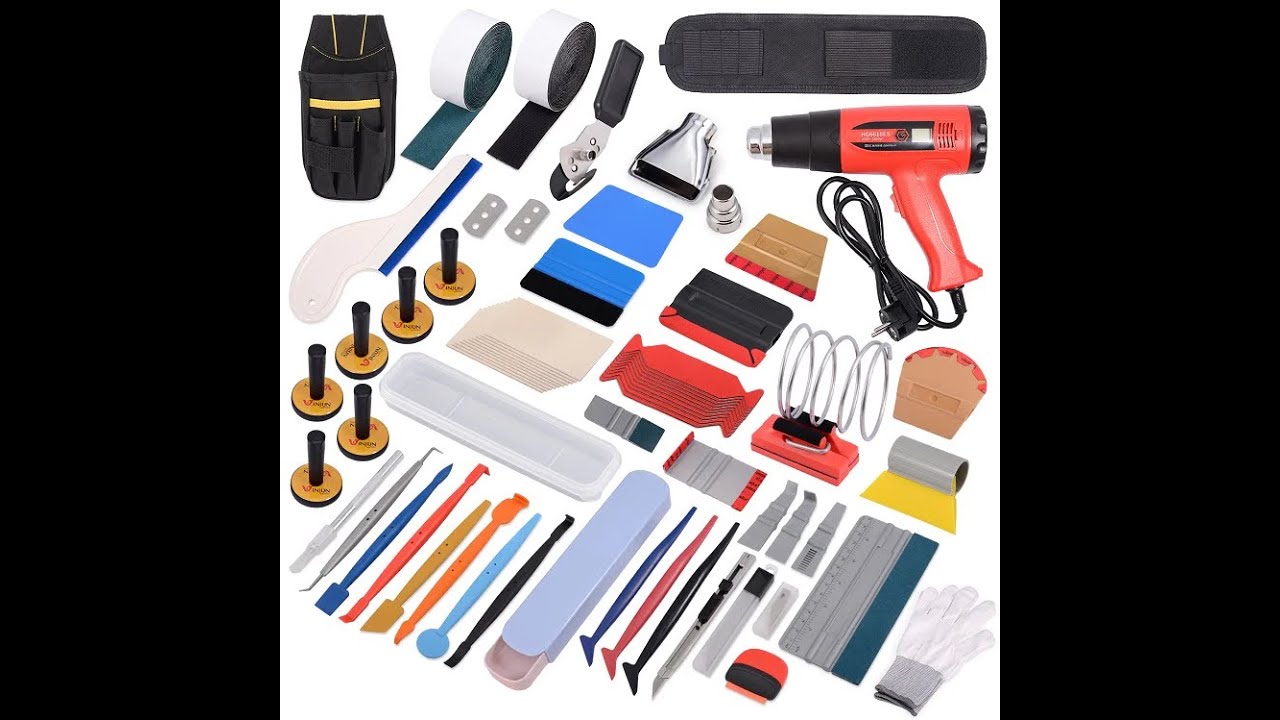 FOSHIO Heat Gun Vinyl Wrapping Kit Window PPF Tint Hot Air Gun Wrapping