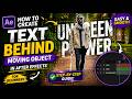 How To Create Text Behind Moving Object in After Effects 😳 (Beginner Tutorial)