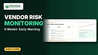 Vendor Risk Management with AI Agents: 6 Weeks' Early Warning | ElixirClaw
