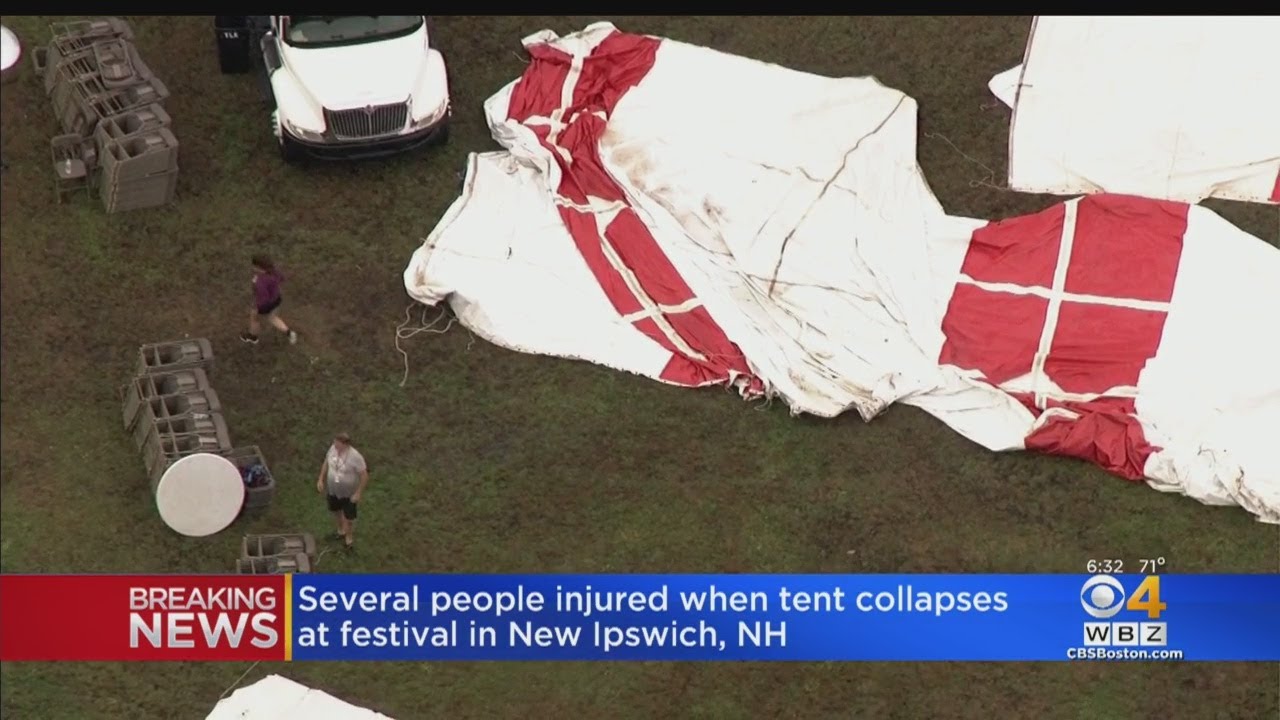 Tent Collapses On Religious Event In New Hampshire YouTube
