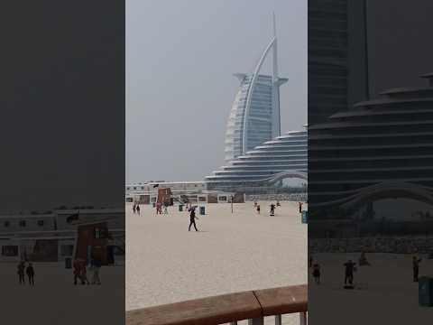 Dubai Burj Al Arab-Jumeirah open beach #shorts #viral #insidedubai #dubai #uae