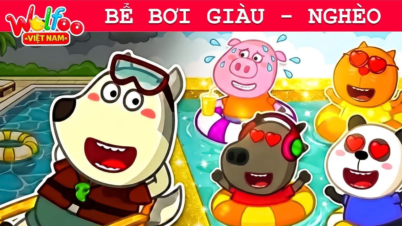 Wolfoo Việt Nam ⭐ Bể Bơi Giàu Nghèo | Vui chơi cùng Wolfoo | Hoạt hình thiếu nhi
