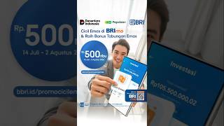 Ayo cicil emas di BRImo dan dapatkan bonus tabungan emas Rp500 ribu. Promo berlaku sampai 2 Agustus, Ayo cicil emas di BRImo dan dapatkan bonus tabungan emas Rp500 ribu. Promo berlaku sampai 2 Agustus,
