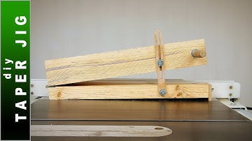 🟢 Taper Jig for Table Saw - DIY Tapering Jig for Long Cuts