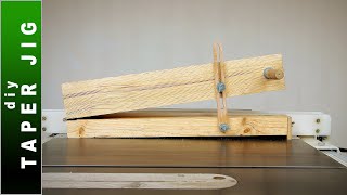 Taper Jig for Table Saw  DIY Tapering Jig for Long Cuts