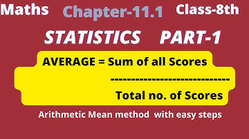 Class 8 Practice Set 11.1 Lecture 1 | Maharashtra Board Std 8 | Chapter 11 Statistics| 8th Maths