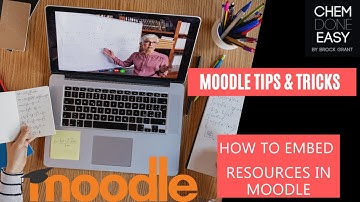 How to embed a resource in Moodle (Without plugins)