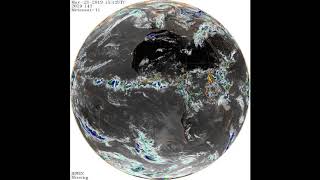2019 weather in 1 minute (IR NOAA Meteosat-11) TimeLapse