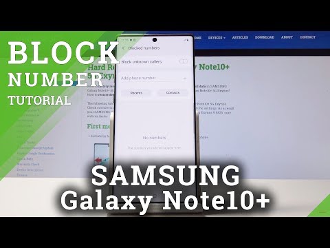 How to Block Calls & Messages in SAMSUNG Galaxy Note 10+ - Block Number
