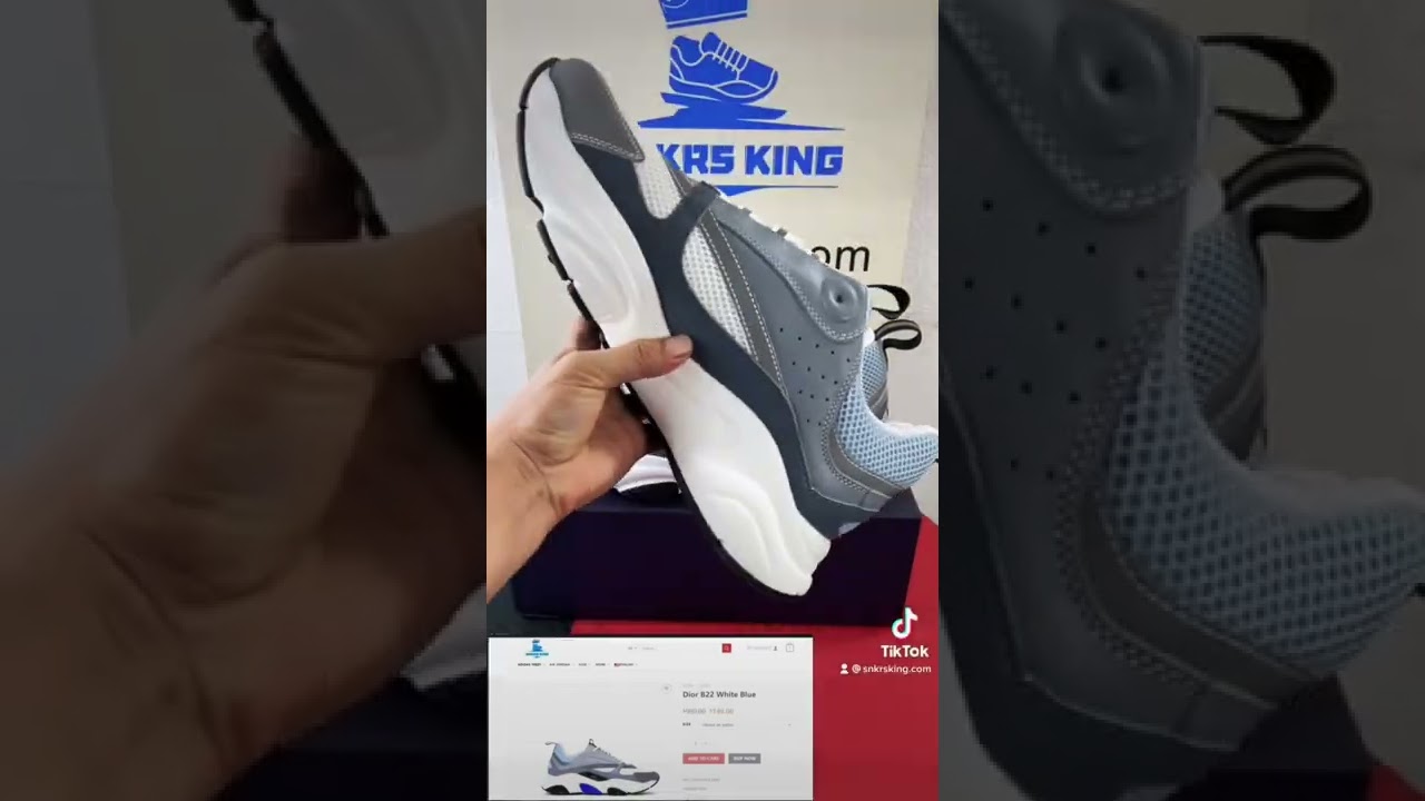 Dior B22 White Blue🔗snkrsking.com
