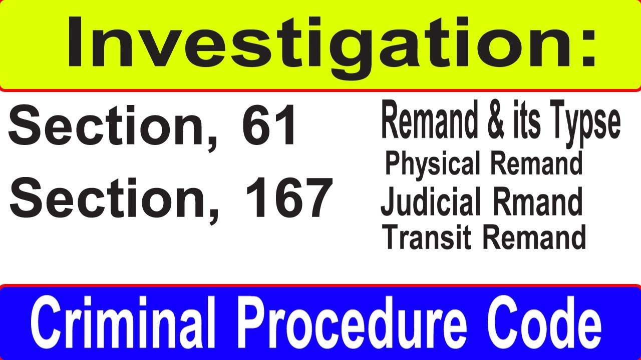 crpc Lecture # 10 ||Section 61 & 167 CrPC||Investigation| Adv. Shafqat Mehmood