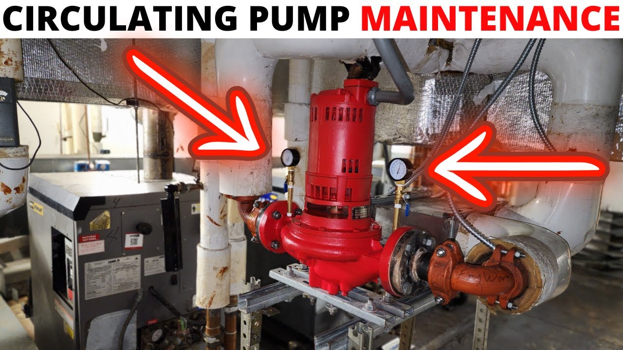 HVAC Boiler Hydronic Circulating Pump Maintenance (How To Pull And