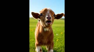 Baby Goats “Kid” Singing #animalfun #fypシ #kidsvideos