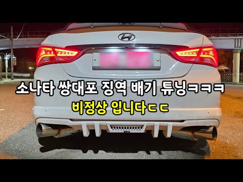비정상 구독자의 소나타 쌍대포배기튜닝ㅋㅋㅋ 이런건 처음 봅니다