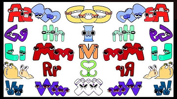 💥 ALPHABET LORE SNAKES TRANSFORM UPPERCASE AND LOWERCASE LETTERS ABC FROM O (A-Z ) BUT MIRROR