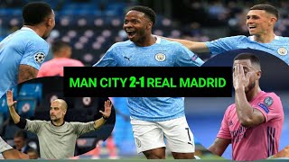 #Man_city#uefa#Real_Madrid. Man city beat real Madrid 2-1. Sterling score.8 August 2020