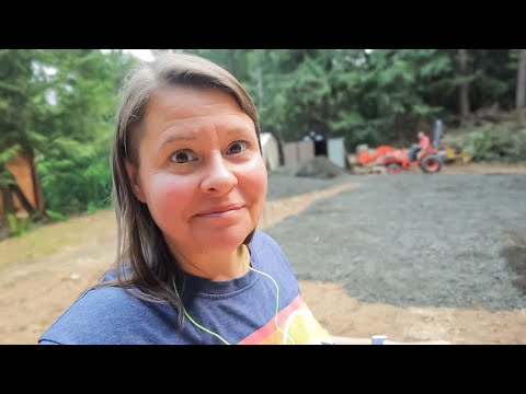 Spreading 60,000 Pounds Of Gravel // Preparing Our Future Shop Site