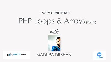 PHP Loops & Arrays for A/L examination - Sinhala tutorial (zoom  conference ) PART 1