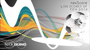 nexScore | live fifa scores on Nexduino (Arduino based) using internet ethernet..