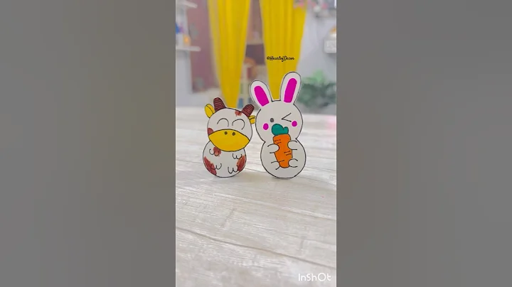 Diy Cute Craft With Bottle Caps🐰🐮 #diy #youtubeshorts #shorts #shortfeed #diycrafts #artandcraft
