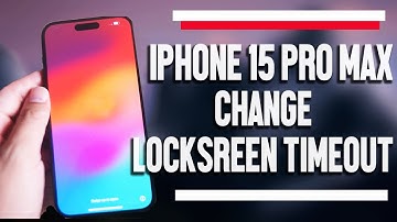 iPhone 15 Pro Max How to Change the Lock Screen Timeout | iPhone 15 Plus Pro Max