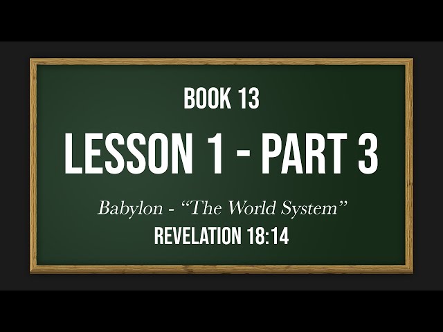 Les Feldick - 13-1-3 - Through the Bible Program #3193