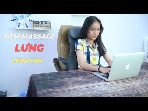 Đệm Massage Lưng Leravan LF-AZ016-MGY - Ghế Massage Cơ Động Có Thể Dùng Bất Cứ Đâu