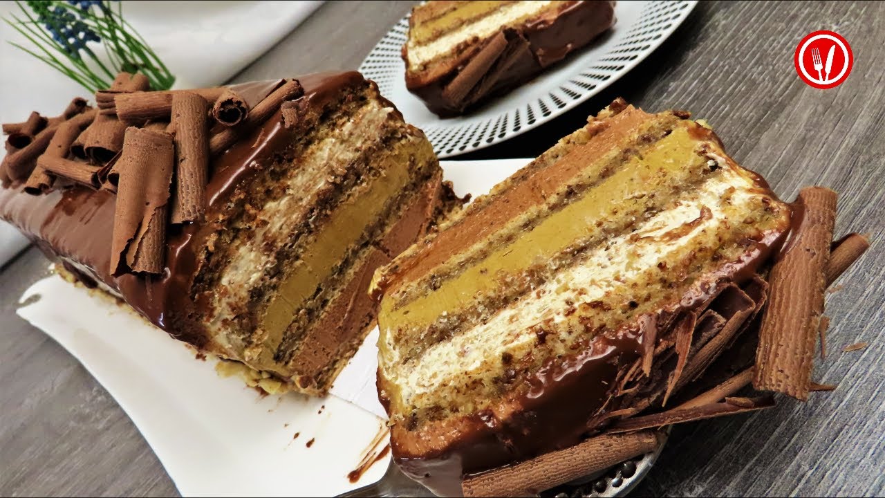 Торт с тремя кремами божественного вкуса