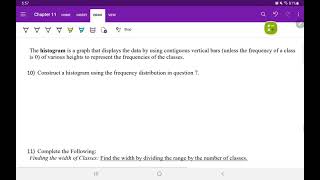 MAT 108 Fall 2021: Histograms (Section 11-2)
