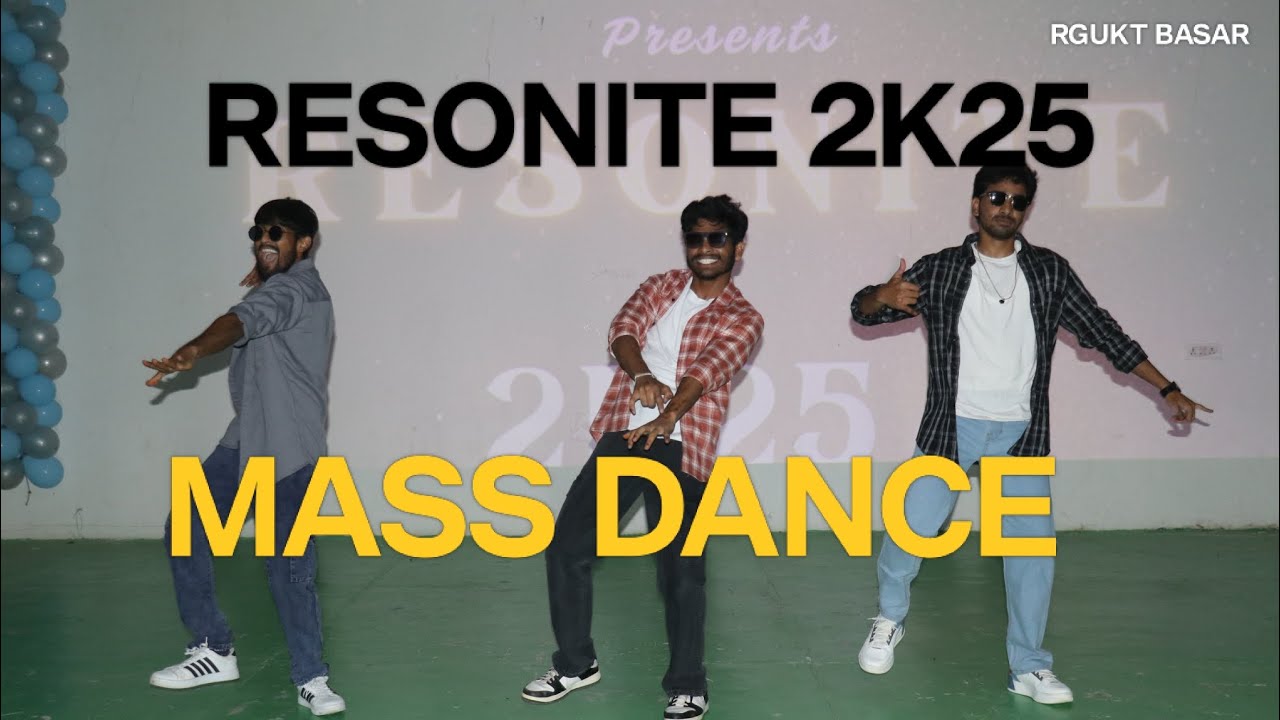 Mass dance at rgukt basar 