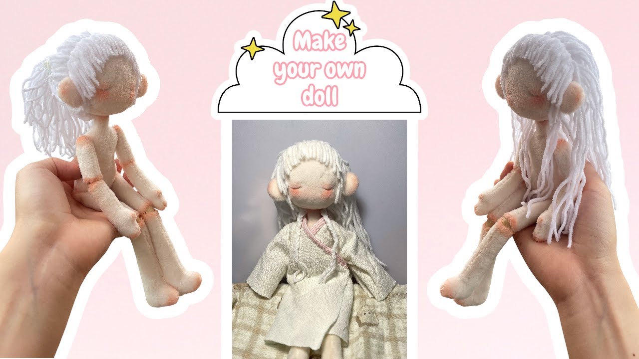 ✨ DIY Jointed Cloth Doll Tutorial (25cm) | Step-by-Step Sewing Guide ✨
