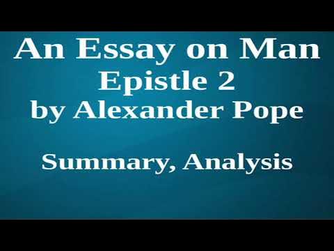 an essay on man epistle 2 line by line explanation
