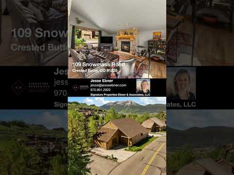 109 Snowmass Road, Crested Butte, CO home video tour