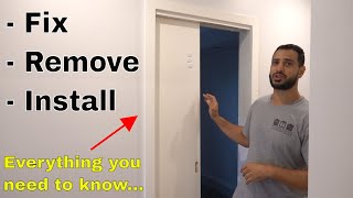 Famous How to remove, fix and install sliding cavity door - DIY Wealth
