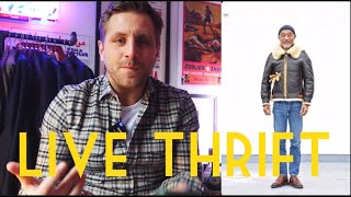 Famous How To Get This Shearling Jacket Fit - LIVE Thrift Challenge 🔴 Wealth