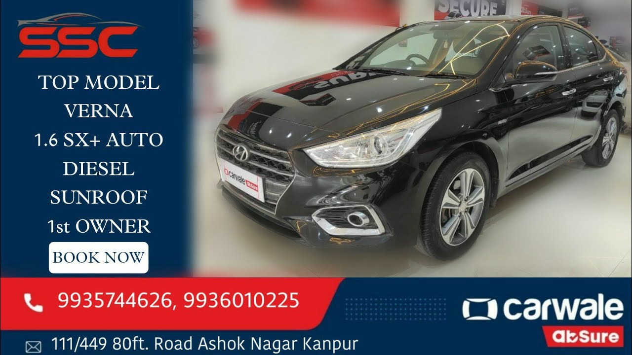 Verna Top model sunroof diesel for sale Shri Sai Car Carwale 