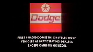 1980 Dodge Mirada Commercial