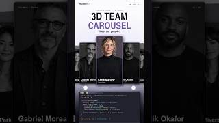 Interactive Team Carousel with JavaScript | Smooth UI #Shorts
