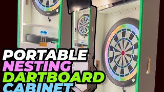 Transportable Nesting Granboard Dartboard Cabinet v2