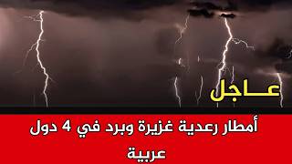 اضطرابات جوية قوية أمطار رعدية غزيرة وبرد في 4 دول عربية screenshot 1