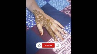 Simple &amp; Stylish arabic mehndi design🌸 #basic #mehndi