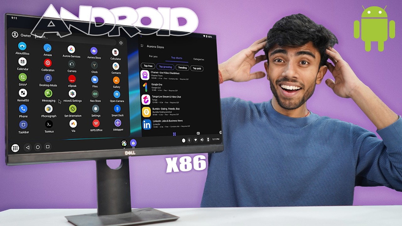 I Installed Complete Android on Windows PC! 🔥Android Apps & Games⚡on X86 Processor